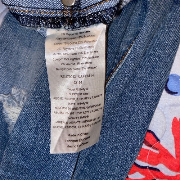 92154 Secret Fit Belly Indigo Blue PS Maternity Jeans Pants - Picture 11 of 11